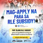 Bam Aquino fulfills campaign promise with launching of RLE financial assistance for nursing, allied health sciences students